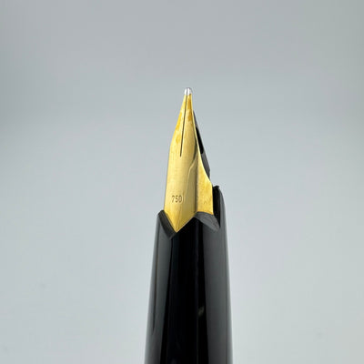 Montblanc Meisterstück No. 1246 Gold Plated Fountain Pen 18K Gold Med Nib Serviced