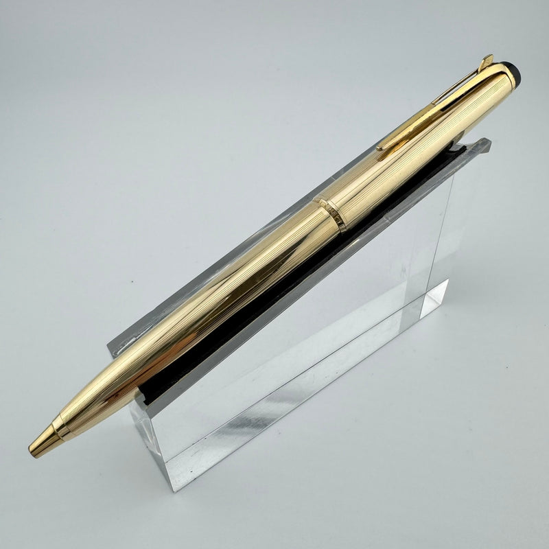 Montblanc No. 88 Rolled Gold Pinstripe Lever Switch Ballpoint Pen