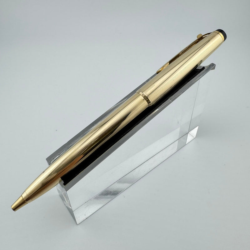Montblanc No. 88 Rolled Gold Pinstripe Lever Switch Ballpoint Pen