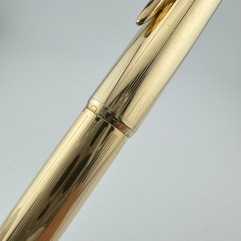 Montblanc No. 88 Rolled Gold Pinstripe Lever Switch Ballpoint Pen