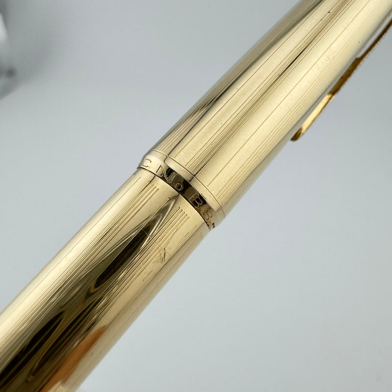 Montblanc No. 88 Rolled Gold Pinstripe Lever Switch Ballpoint Pen