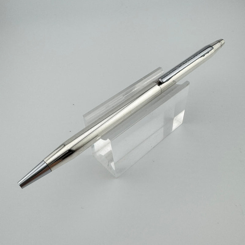 Tiffany & Co. Signed Cross 925 Sterling Silver Twist Ballpoint Pen