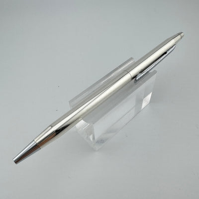 Tiffany & Co. Signed Cross 925 Sterling Silver Twist Ballpoint Pen
