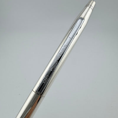 Tiffany & Co. Signed Cross 925 Sterling Silver Twist Ballpoint Pen