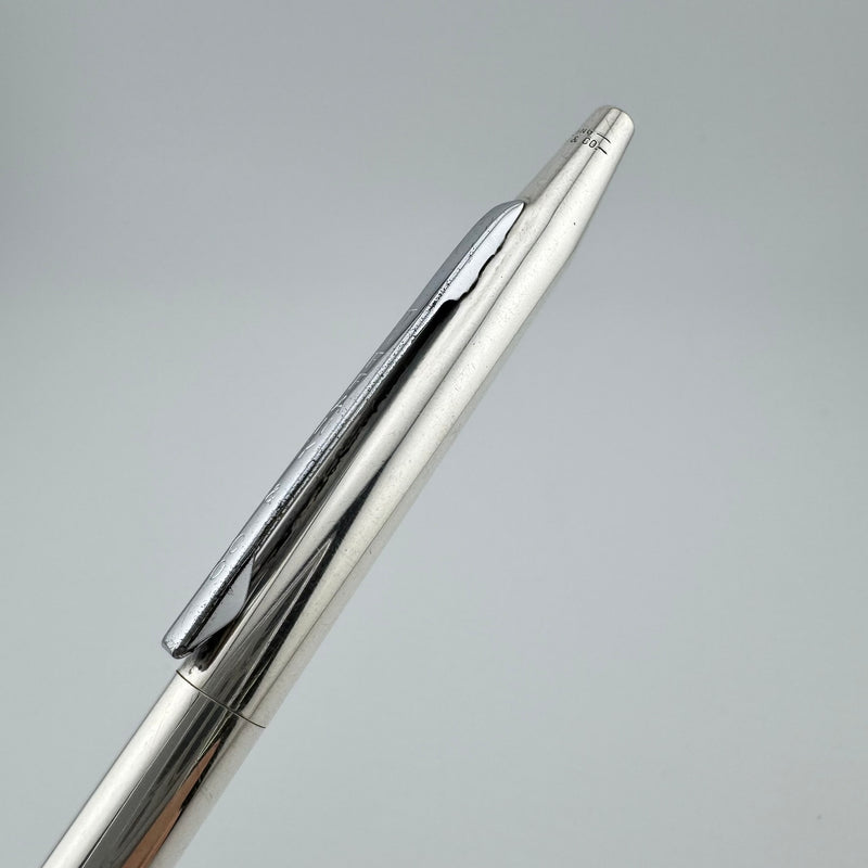 Tiffany & Co. Signed Cross 925 Sterling Silver Twist Ballpoint Pen