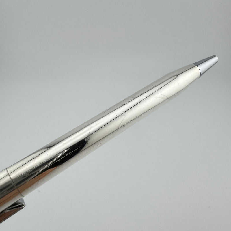 Tiffany & Co. Signed Cross 925 Sterling Silver Twist Ballpoint Pen