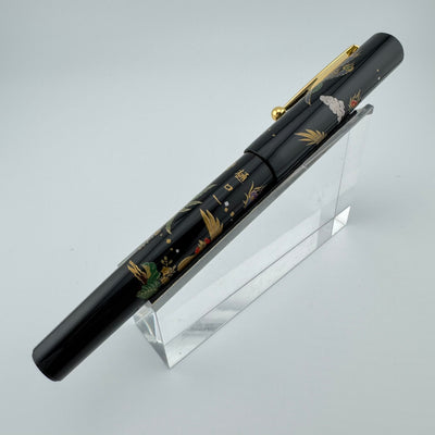 Pilot Emperor's Enthronement Commemoration Maki-e Fountain Pen Phoenix Limited 18K Gold Medium nib with box and Ink well