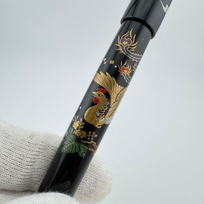 Pilot Emperor's Enthronement Commemoration Maki-e Fountain Pen Phoenix Limited 18K Gold Medium nib with box and Ink well