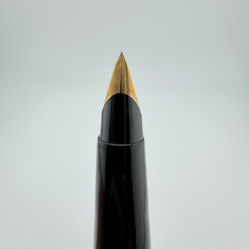 Parker 45 Flighter Deluxe Black Tassie Fountain Pen 14K Gold Extra-Fine Nib