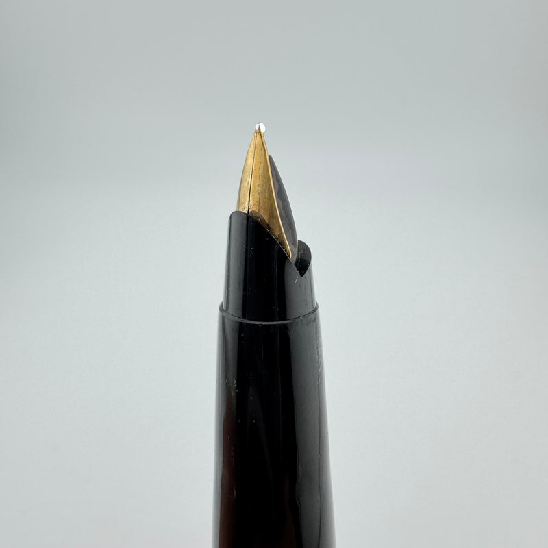 Parker 45 Flighter Deluxe Black Tassie Fountain Pen 14K Gold Extra-Fine Nib
