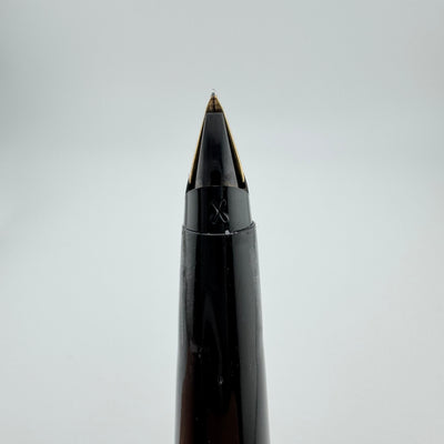 Parker 45 Flighter Deluxe Black Tassie Fountain Pen 14K Gold Extra-Fine Nib