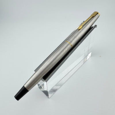 Parker 45 Flighter Deluxe Black Tassie Fountain Pen 14K Gold Extra-Fine Nib
