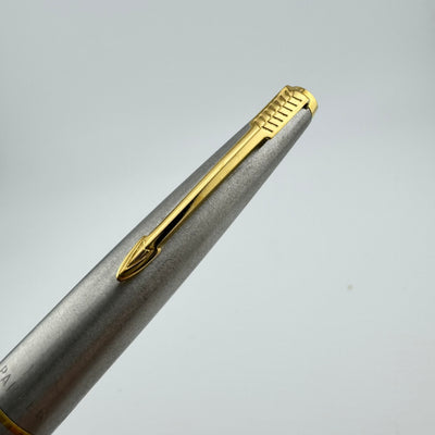 Parker 45 Flighter Deluxe Black Tassie Fountain Pen 14K Gold Extra-Fine Nib