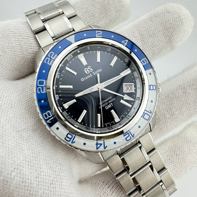 Grand Seiko SBGJ237 REF.9S86-00K0 Hi-Beat Automatic GMT Watch w/Box & Papers