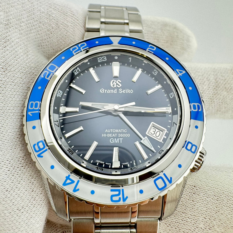 Grand Seiko SBGJ237 REF.9S86-00K0 Hi-Beat Automatic GMT Watch w/Box & Papers