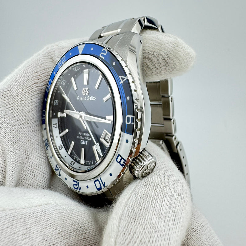 Grand Seiko SBGJ237 REF.9S86-00K0 Hi-Beat Automatic GMT Watch w/Box & Papers