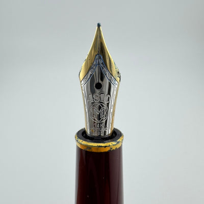 Montblanc Meisterstück No. 144 Burgundy Classique Fountain Pen 14K Gold Fine Nib