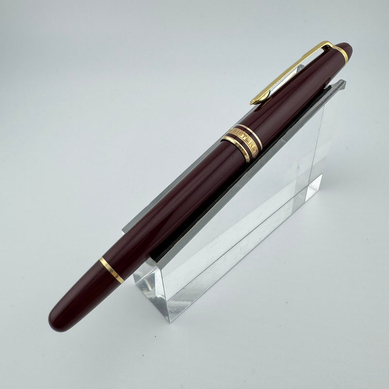 Montblanc Meisterstück No. 144 Burgundy Classique Fountain Pen 14K Gold Fine Nib