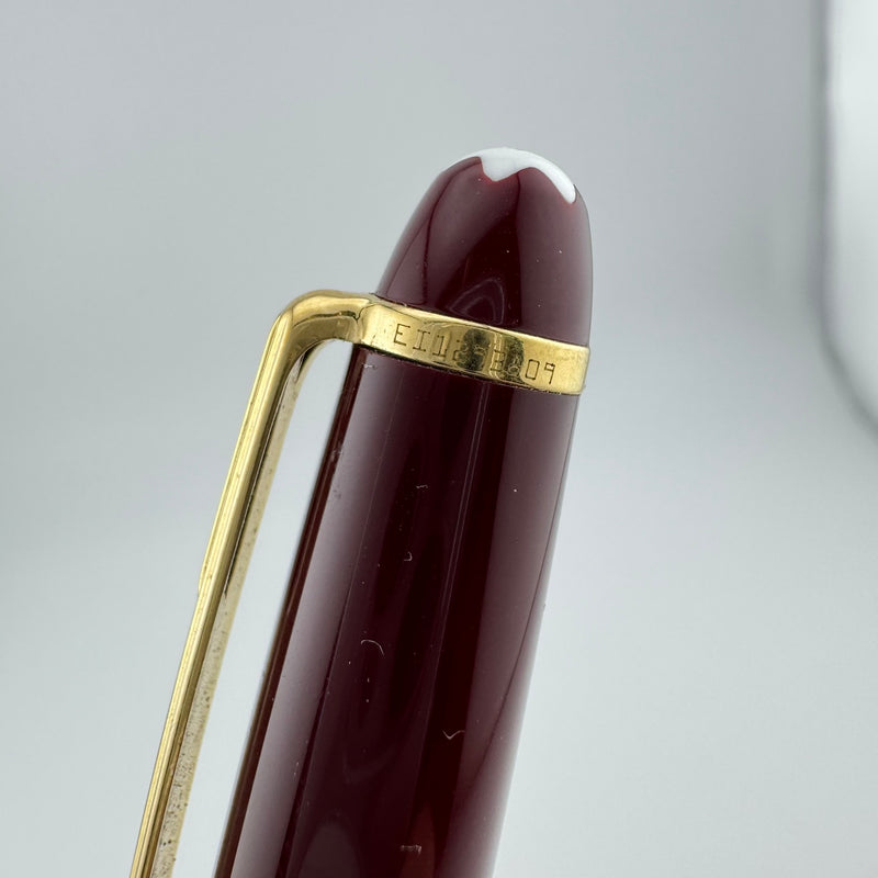 Montblanc Meisterstück No. 144 Burgundy Classique Fountain Pen 14K Gold Fine Nib