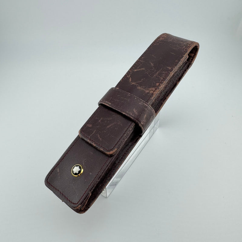 Montblanc Meisterstuck Wine Brown Siena Leather Single-Pen Case