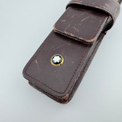 Montblanc Meisterstuck Wine Brown Siena Leather Single-Pen Case