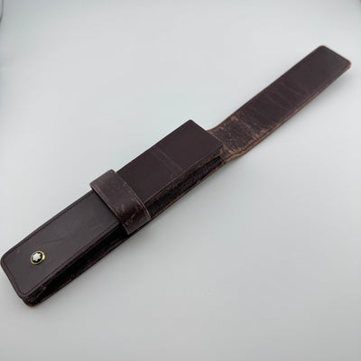Montblanc Meisterstuck Wine Brown Siena Leather Single-Pen Case