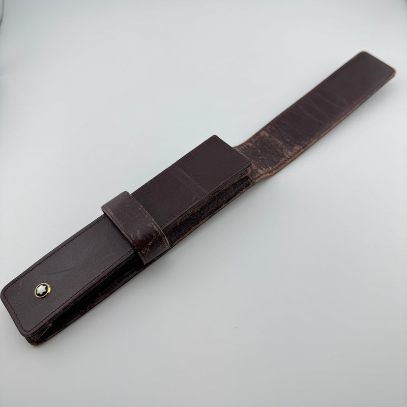 Montblanc Meisterstuck Wine Brown Siena Leather Single-Pen Case