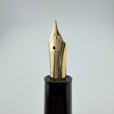 Montblanc Meisterstück No. 146 Fountain Pen 14K Gold Fine Nib Serviced