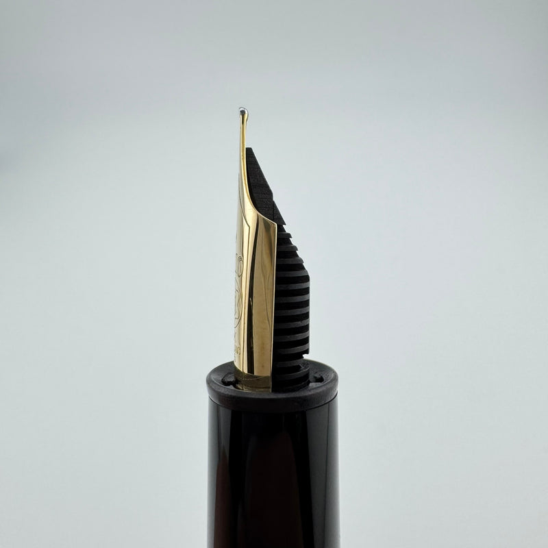 Montblanc Meisterstück No. 146 Fountain Pen 14K Gold Fine Nib Serviced