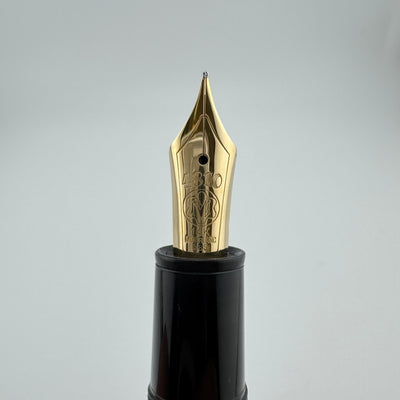 Montblanc Meisterstück No. 146 Fountain Pen 14K Gold Fine Nib Serviced