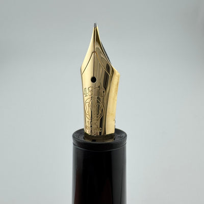 Montblanc Meisterstück No. 146 Fountain Pen 14K Gold Fine Nib Serviced