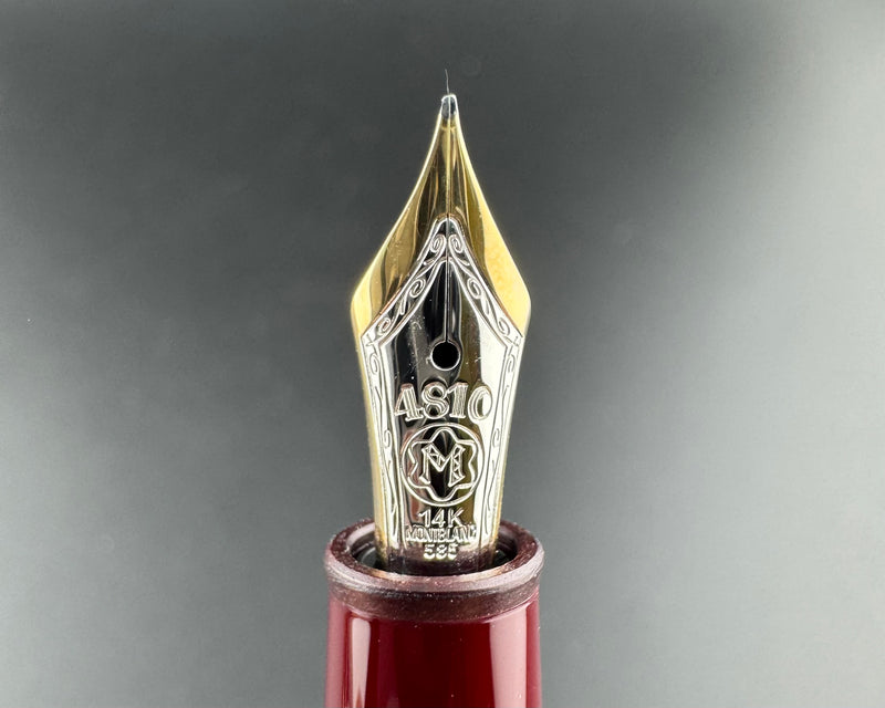 Montblanc Meisterstück No. 145 Bordeaux Classique Fountain Pen 14K Gold F Nib