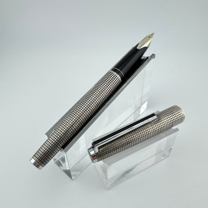 Pilot Custom K-1000SS Sterling Silver Fountain Pen 18K WG Fine Nib