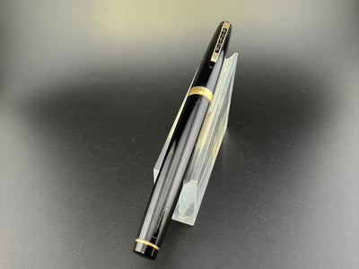 Platinum Black Resin Fountain Pen 18K Gold EF Nib