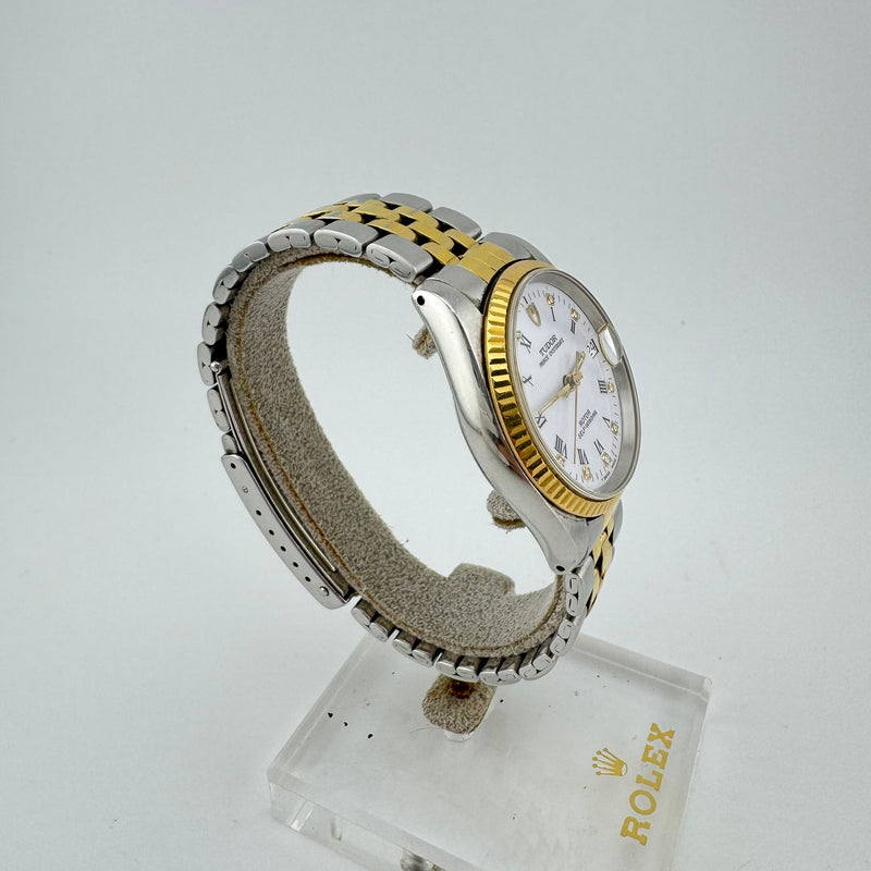 TUDOR Prince Oysterdate Ref. 72033 Two-Tone Diamond Dial Automatic Watch
