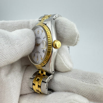 TUDOR Prince Oysterdate Ref. 72033 Two-Tone Diamond Dial Automatic Watch
