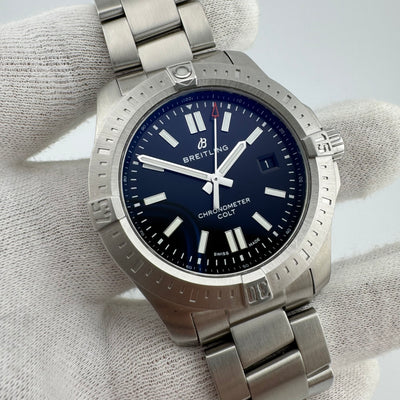 Breitling Colt Automatic 44 Chronometer REF. A17388 Men's Watch w/Box & Papers