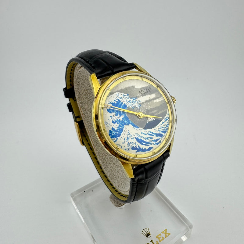 Citizen Ace Great Wave Ref. A515701 Gold Plated Mechanical Dress Watch