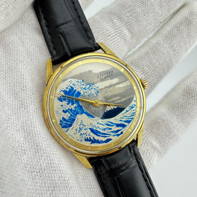 Citizen Ace Great Wave Ref. A515701 Gold Plated Mechanical Dress Watch