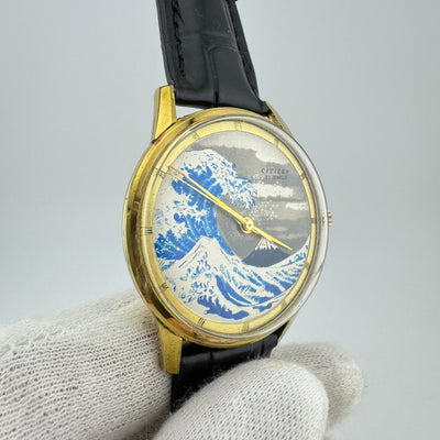 Citizen Ace Great Wave Ref. A515701 Gold Plated Mechanical Dress Watch