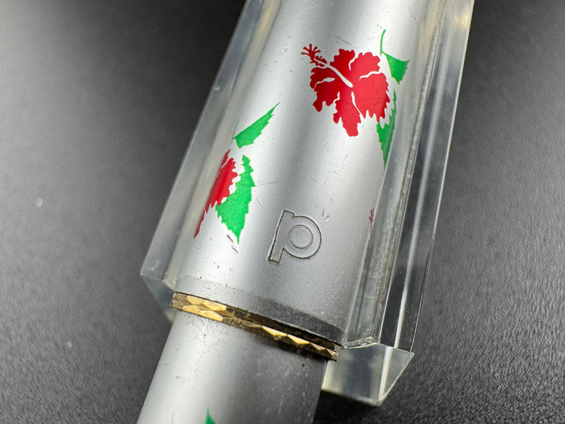 Platinum Pocket Fountain Pen Silk Screen Hibiscus 14K Fine NIb