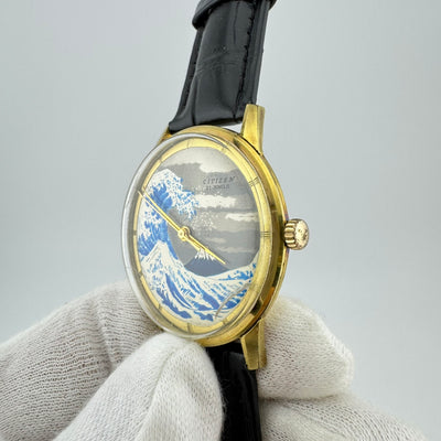 Citizen Ace Great Wave Ref. A515701 Gold Plated Mechanical Dress Watch