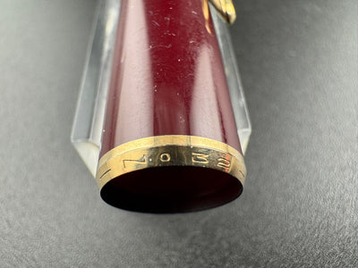 Montblanc No. 32 Bordeaux/Burgundy Fountain Pen 14K Medium Nib