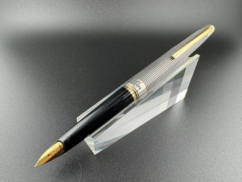 Pilot Elite Sterling Silver Pocket Fountain Pen 18K Script Nib