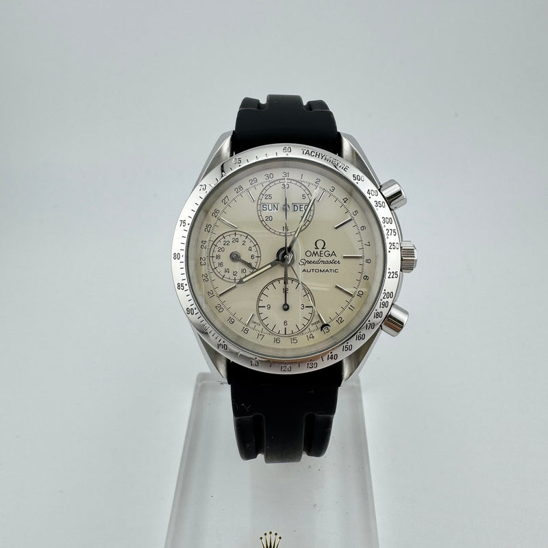 Omega Speedmaster REF 3521.30 Day-Date Triple Date White Dial Automatic Watch