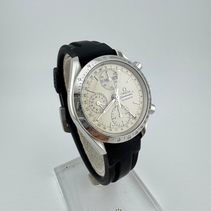 Omega Speedmaster REF 3521.30 Day-Date Triple Date White Dial Automatic Watch