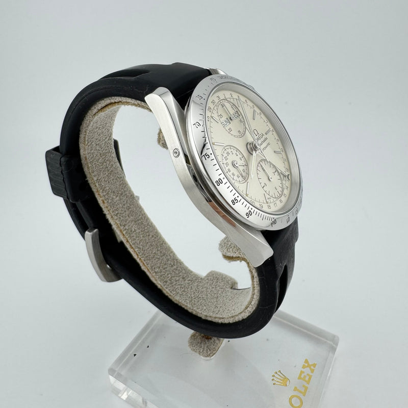 Omega Speedmaster REF 3521.30 Day-Date Triple Date White Dial Automatic Watch