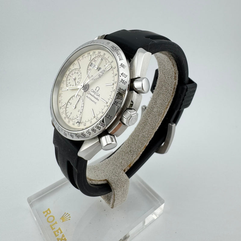 Omega Speedmaster REF 3521.30 Day-Date Triple Date White Dial Automatic Watch