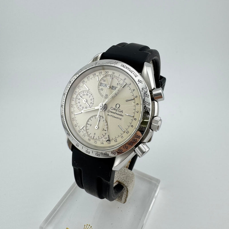 Omega Speedmaster REF 3521.30 Day-Date Triple Date White Dial Automatic Watch