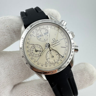 Omega Speedmaster REF 3521.30 Day-Date Triple Date White Dial Automatic Watch